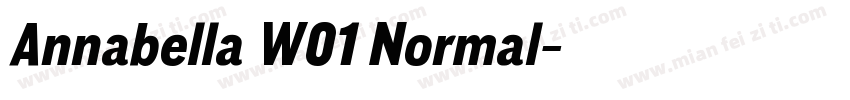 Annabella W01 Normal字体转换